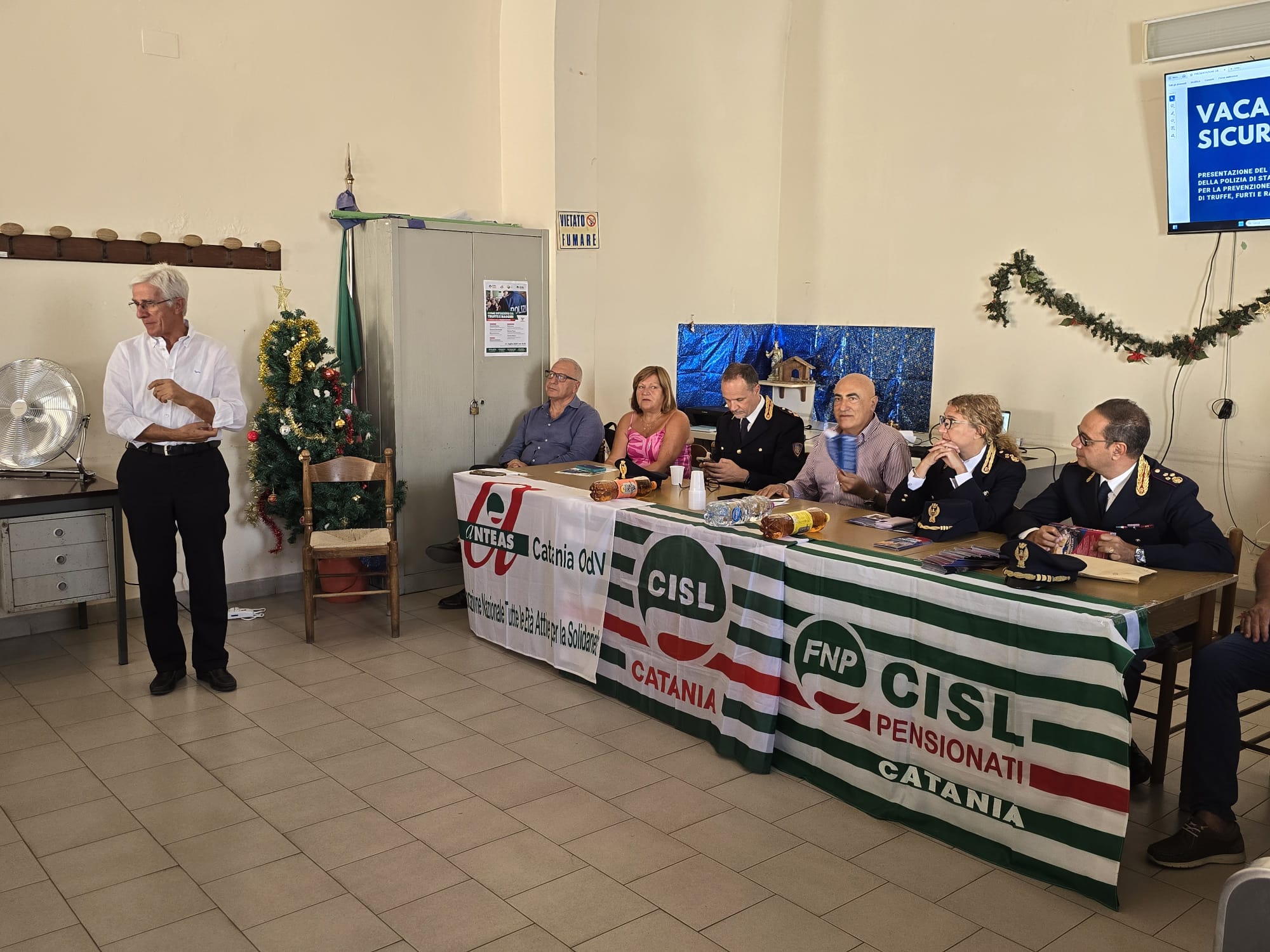 Conferenza a Bronte assieme alla Polizia di Stato